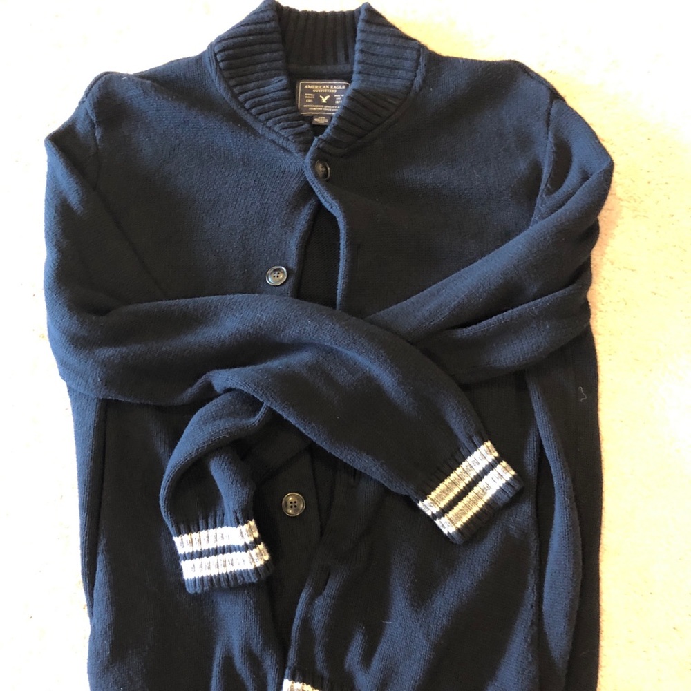American Eagle navy cardigan